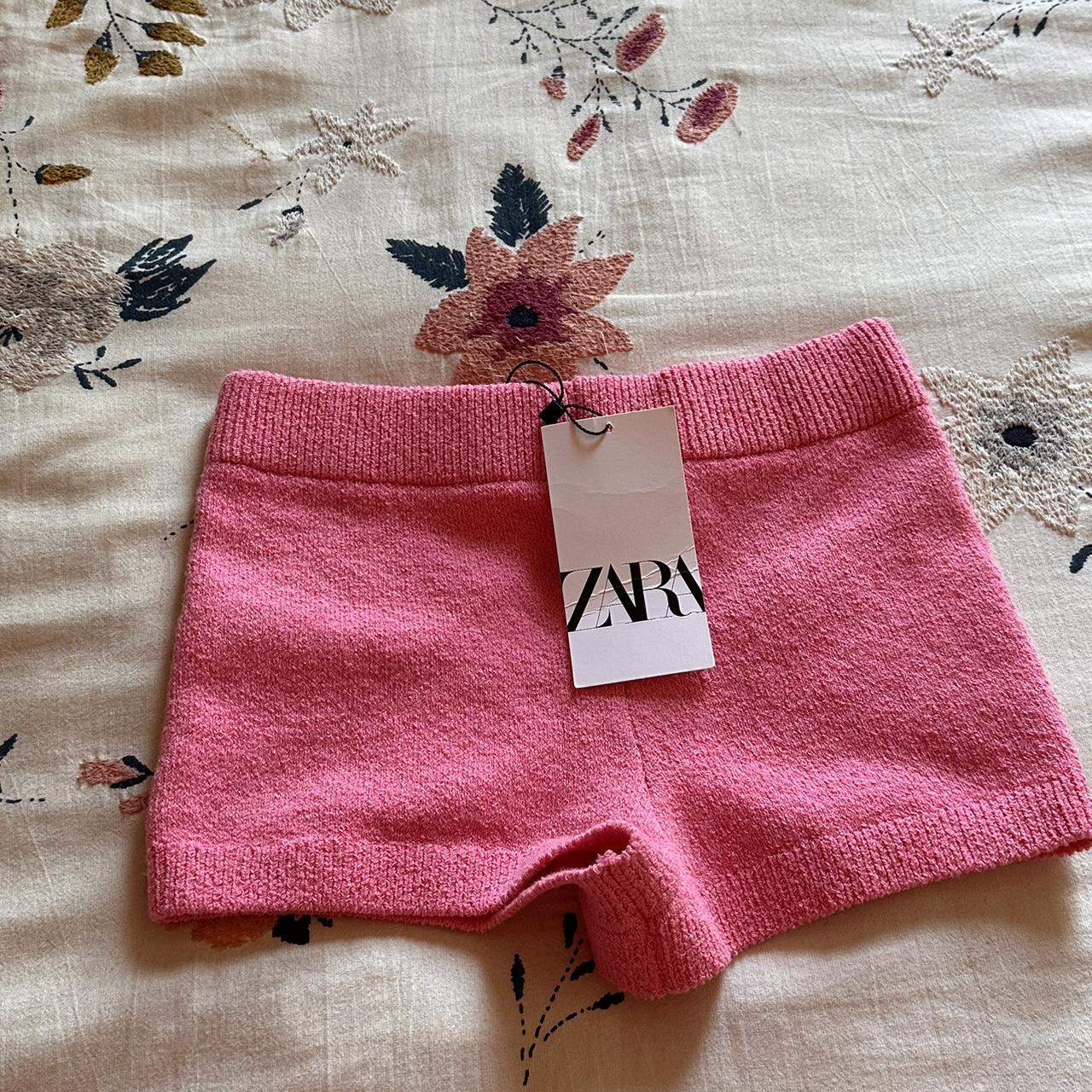 Brand New Zara Pink Shorts - Depop