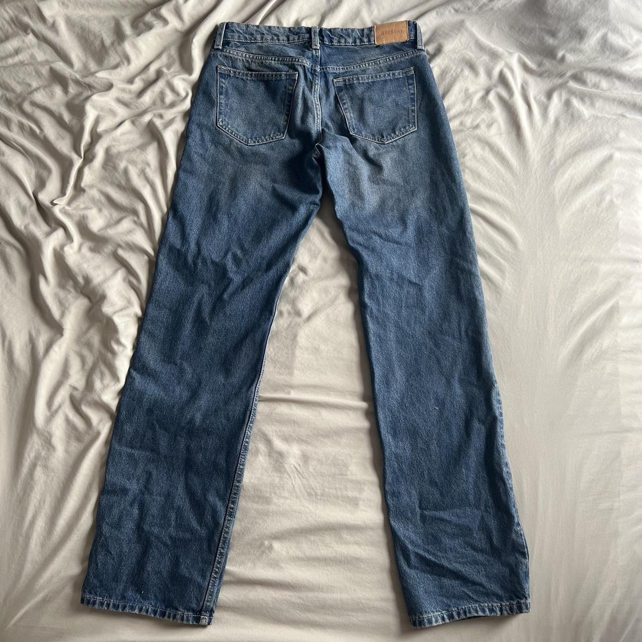 weekday-low-rise-arrow-jeans-size-27-32-barely-depop