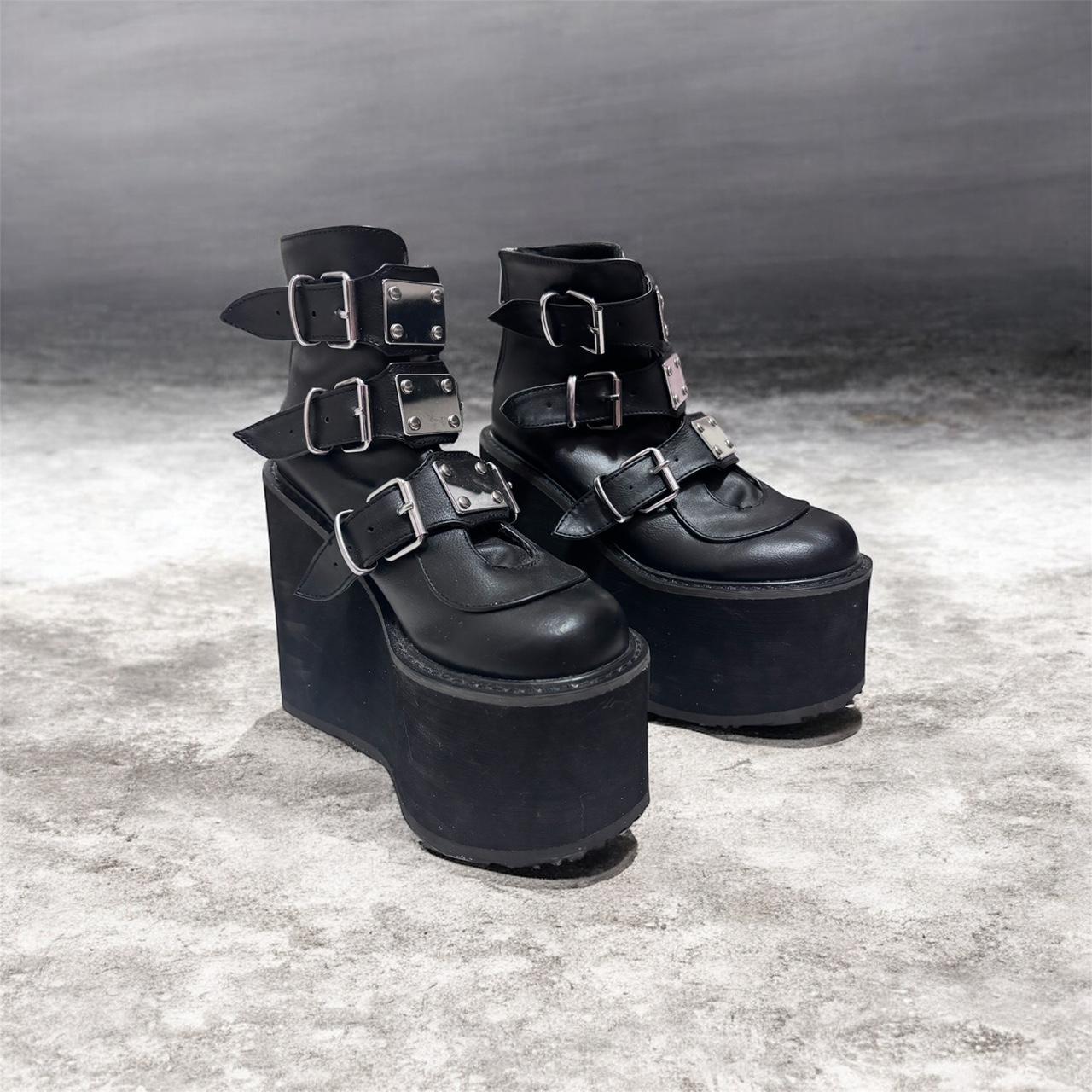 Demonia Women's Platform Boots - Black - US 6 – D… - image 1