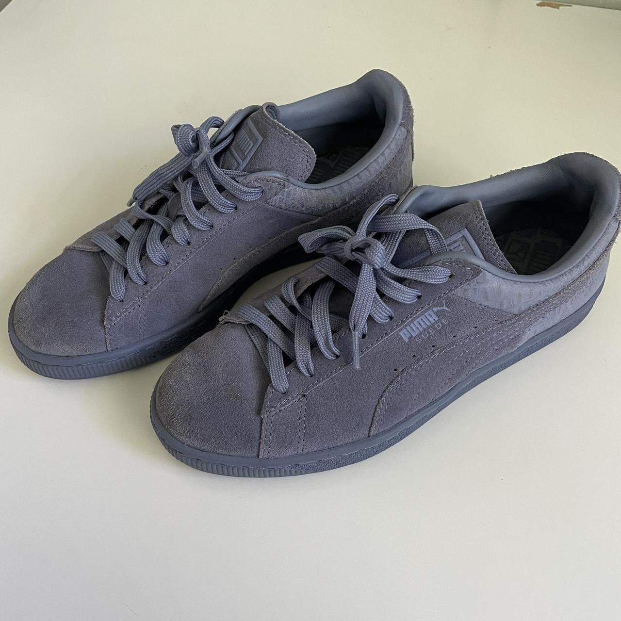 Puma purple/blue suede sneakers 💟 #puma #sneakers... - Depop