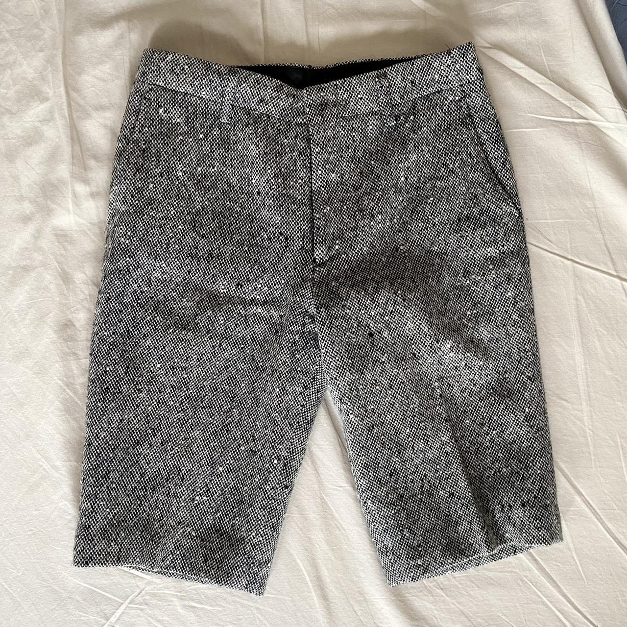 Comme des Garçons Women's Grey and Black Shorts | Depop