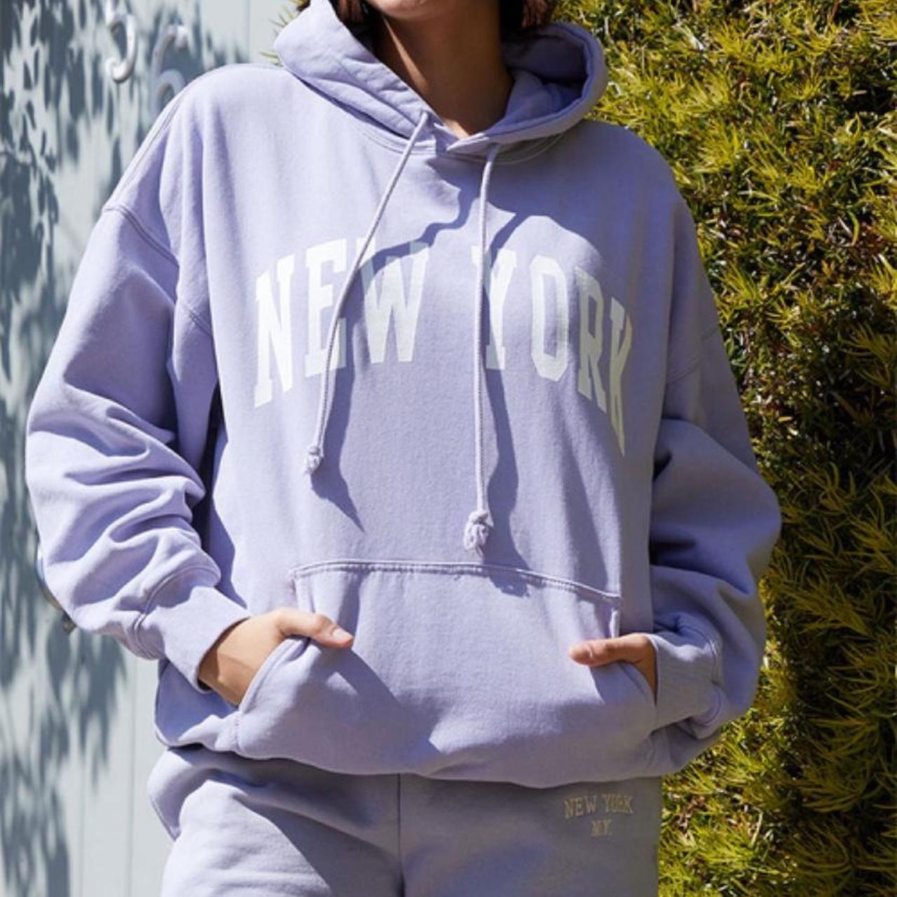 Brandy adsb melville blue new york hoodie