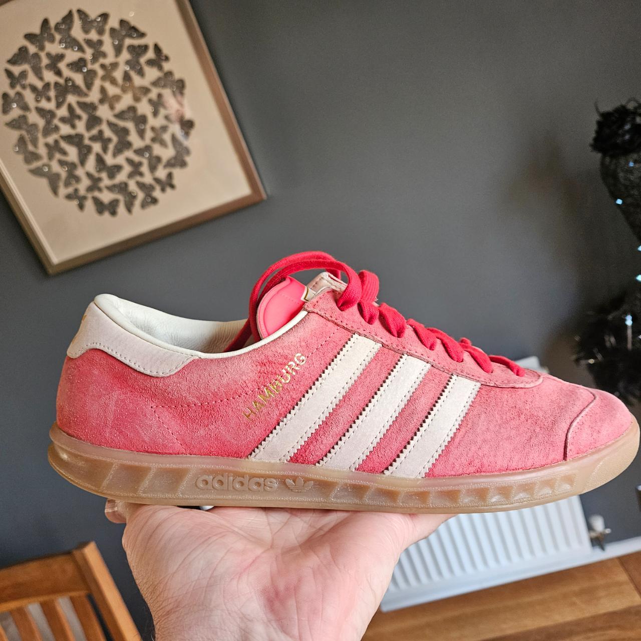 Mens Adidas Rouge HAMBURG Trainers size uk 10.5 In