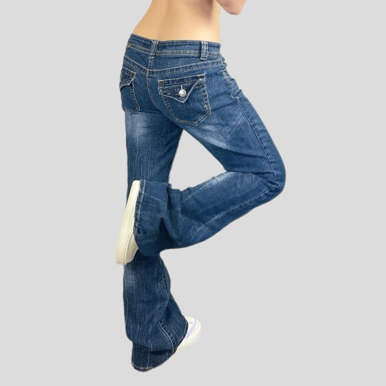 y2k low rise flare jeans Heartbreak line, low rise... Depop