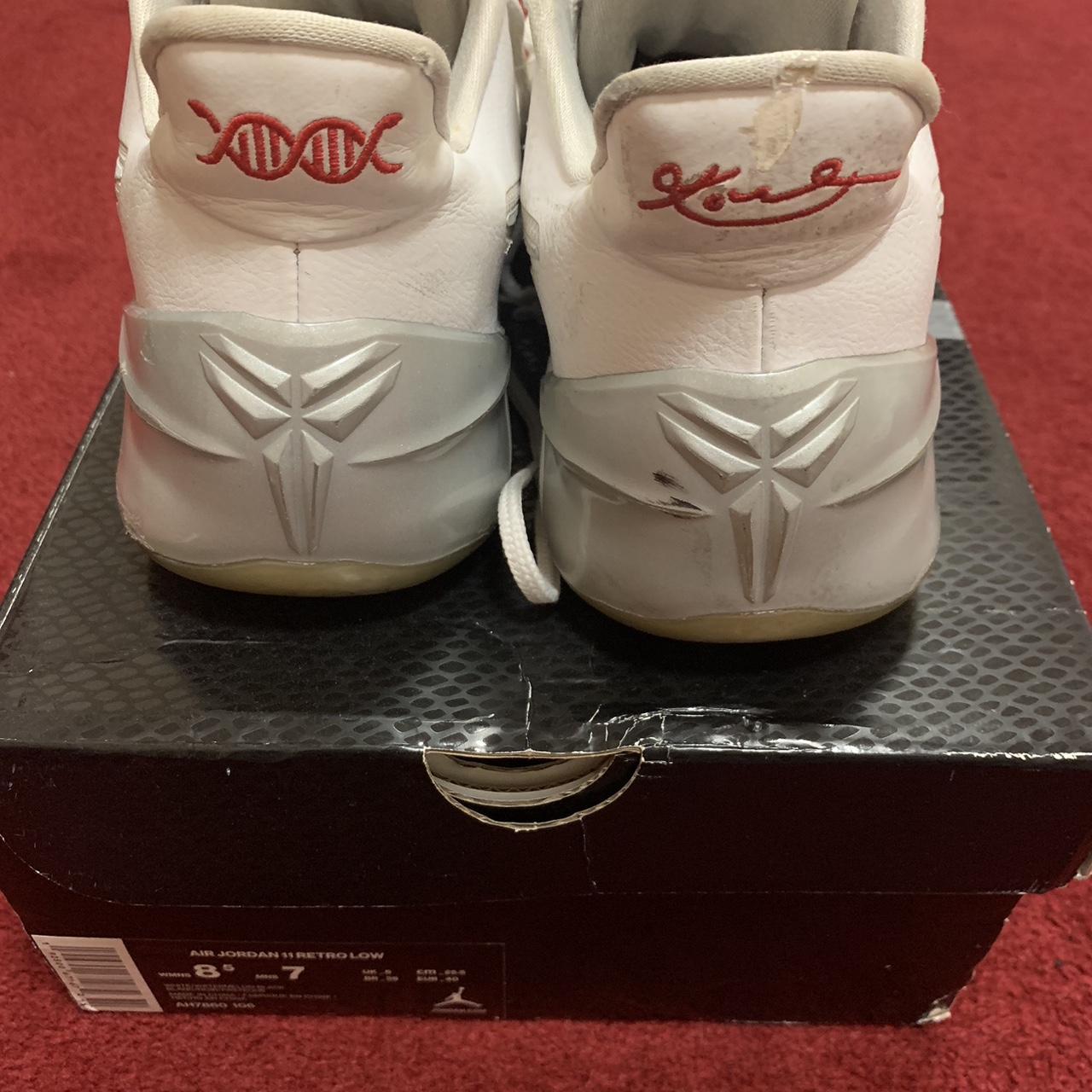 Kobe AD basketball shoes white and silver UK size 7... Depop