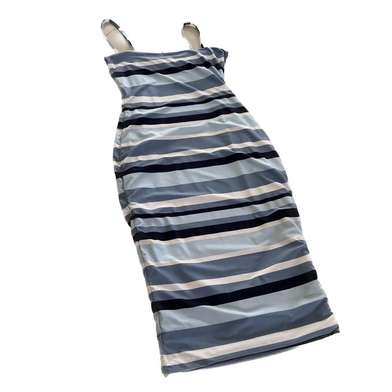 Women s Kookai Provence Dress Blue Stripe Size 2 Depop