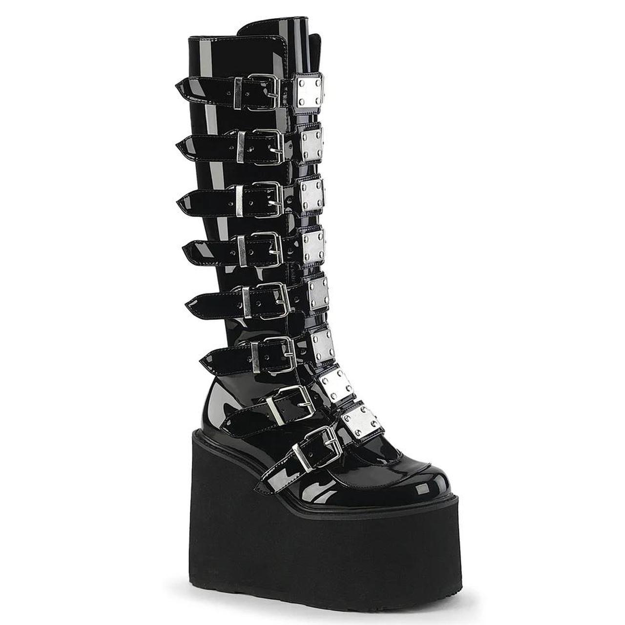 Demonia Women's Platform Boots - Black - US 9 – S… - image 1