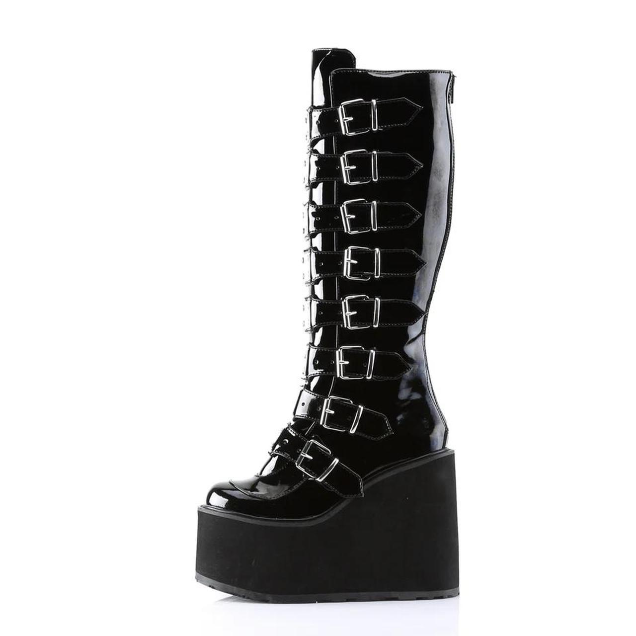 Demonia Women's Platform Boots - Black - US 9 – S… - image 2