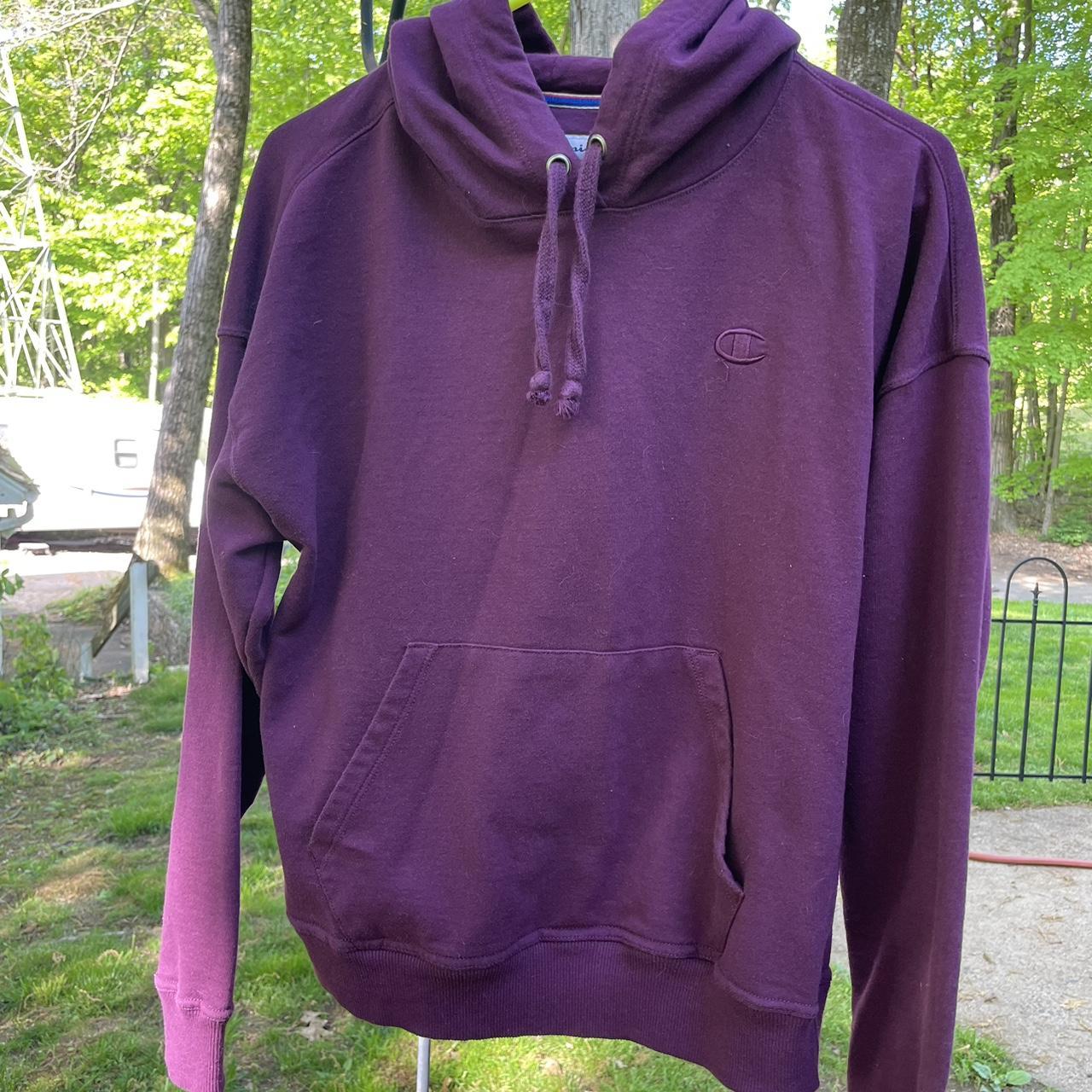 eggplant colored champion hoodie🍆 feel free to... - Depop