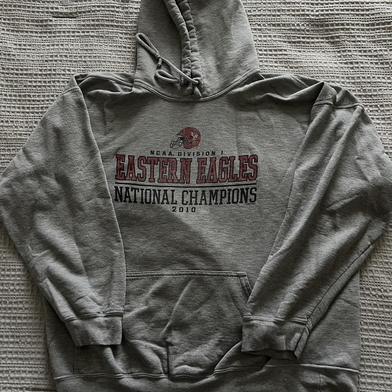 Mens EWU 2010 national champs hoodie size XL. Used... - Depop