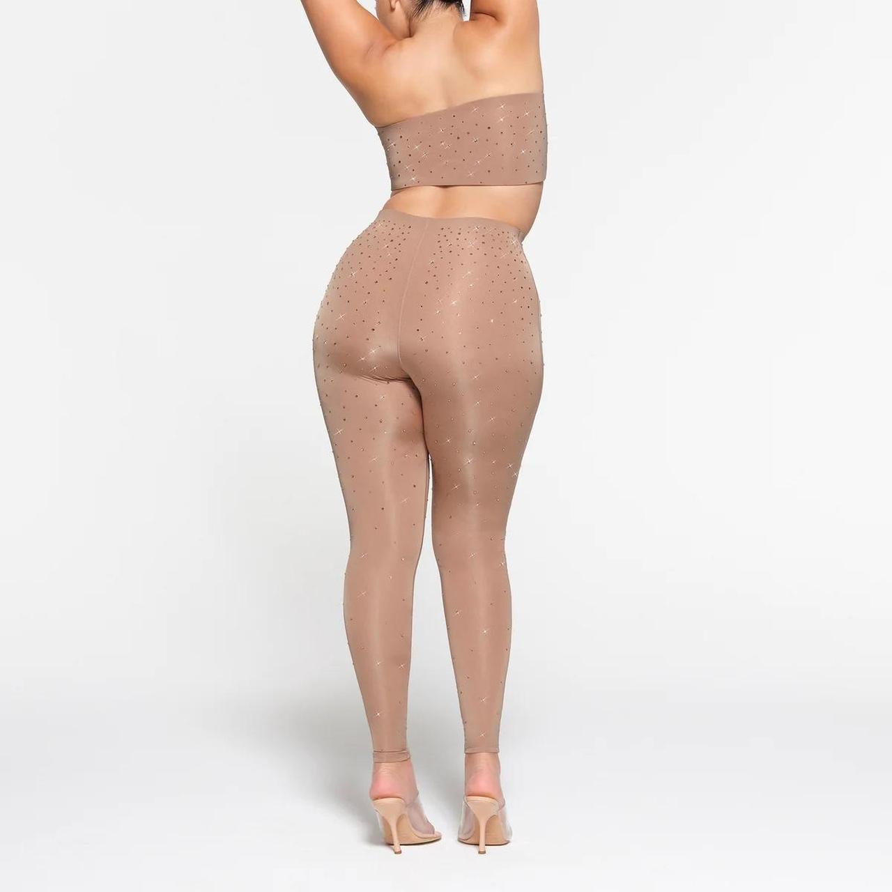SKIMS Swarovski x LE Jelly Sheer Crystal High-Waisted Leggings Sienna Large  NWT - $315 New With Tags - From Lalaboo