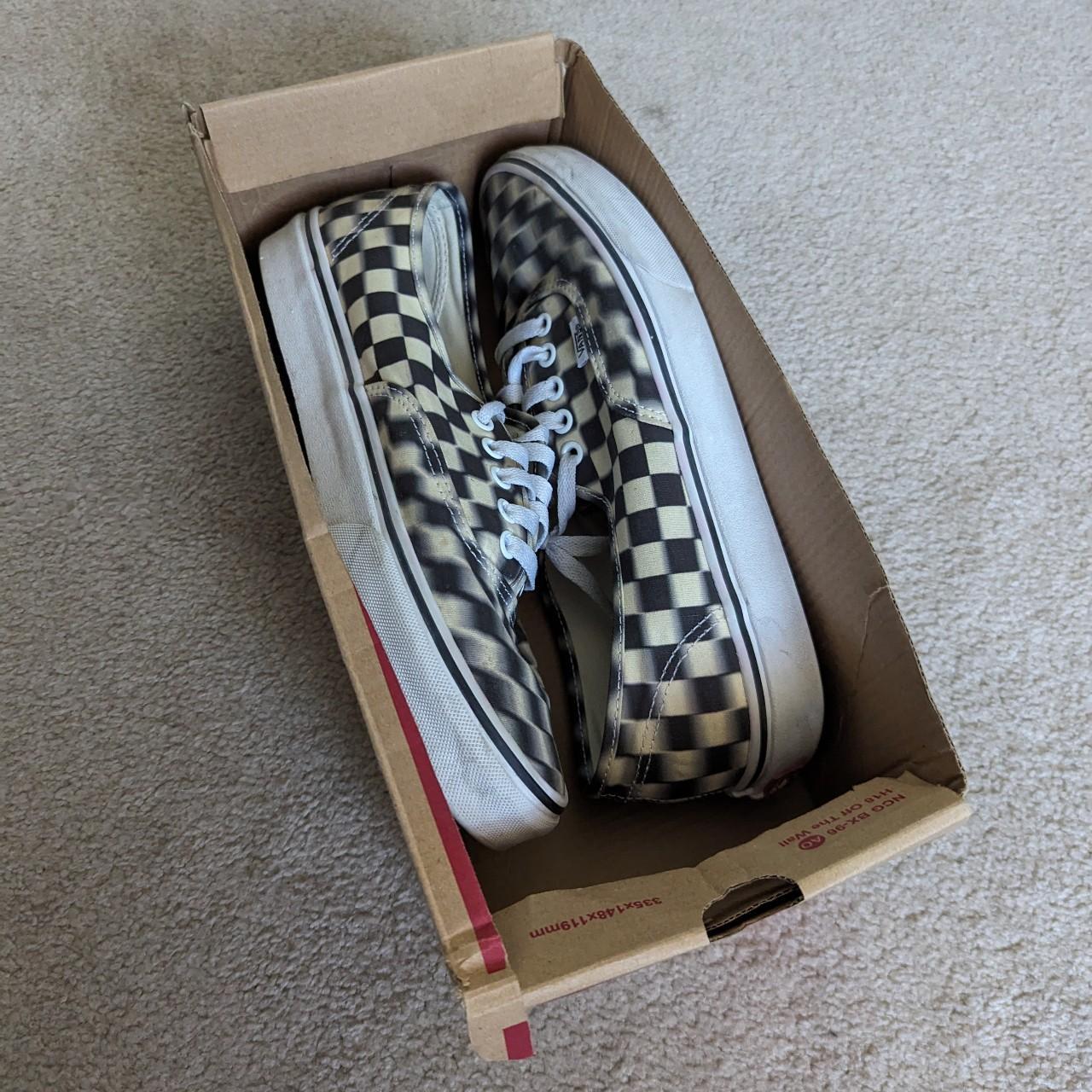 custom vans checkered X yellow will be cleaned - Depop