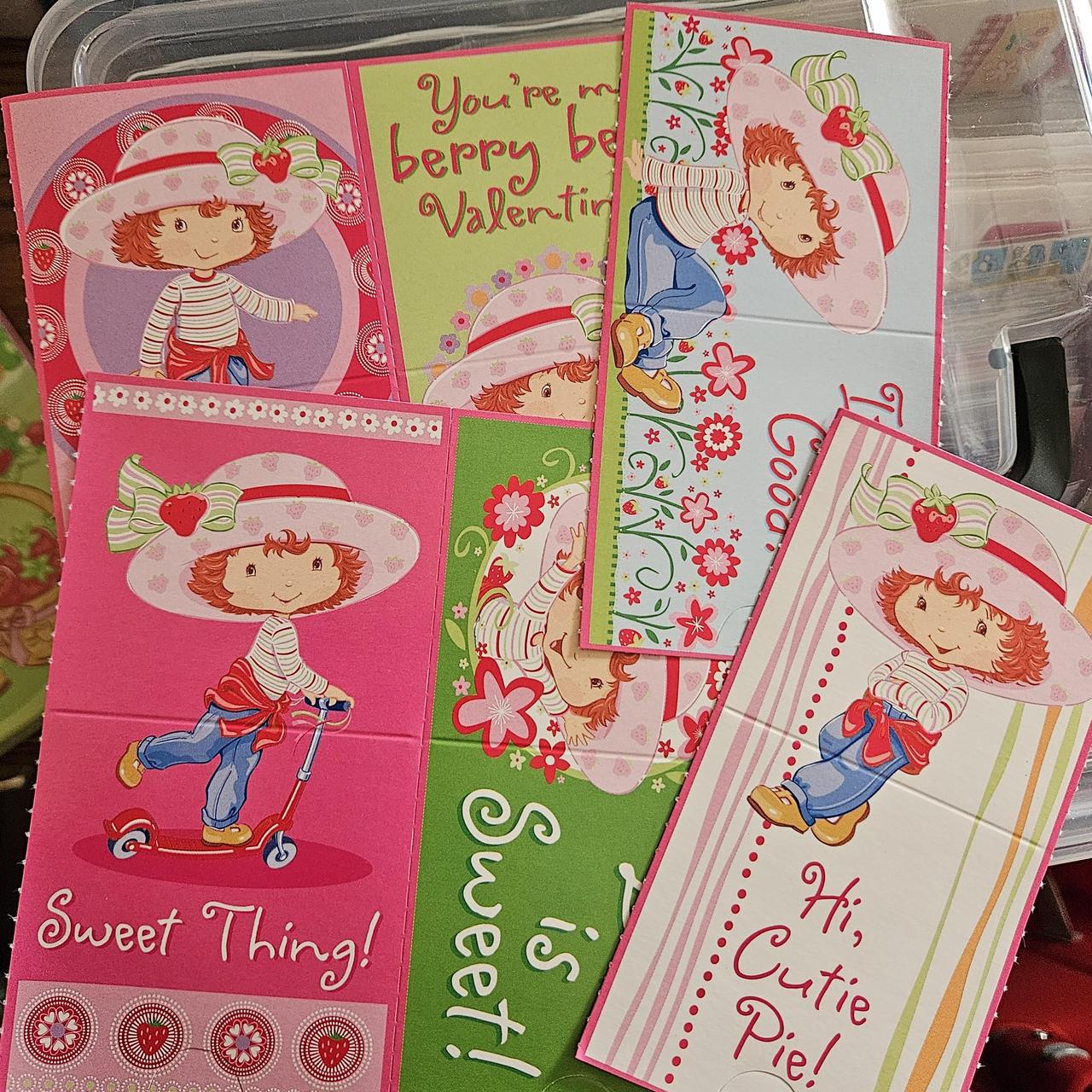 Vtg Strawberry Shortcake Valentine Day Cards You Get Depop 7119