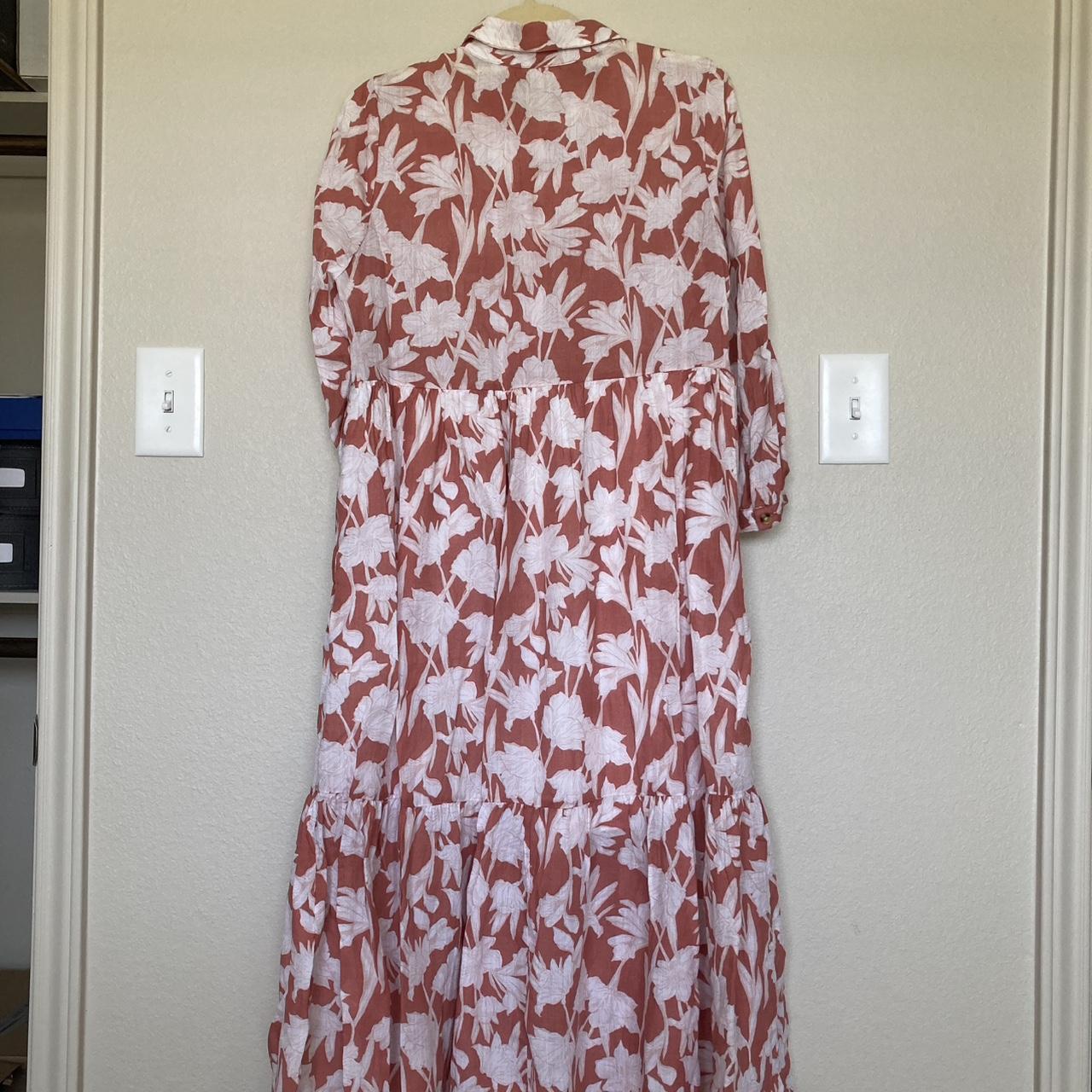 Nordstrom Women's Dress Pink/White S – Caslon midi floral