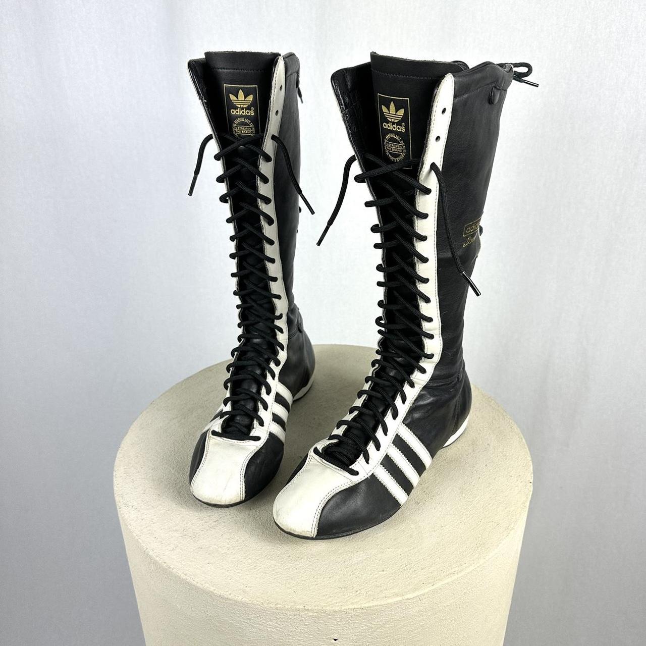 Adidas Santos leather knee high boxing