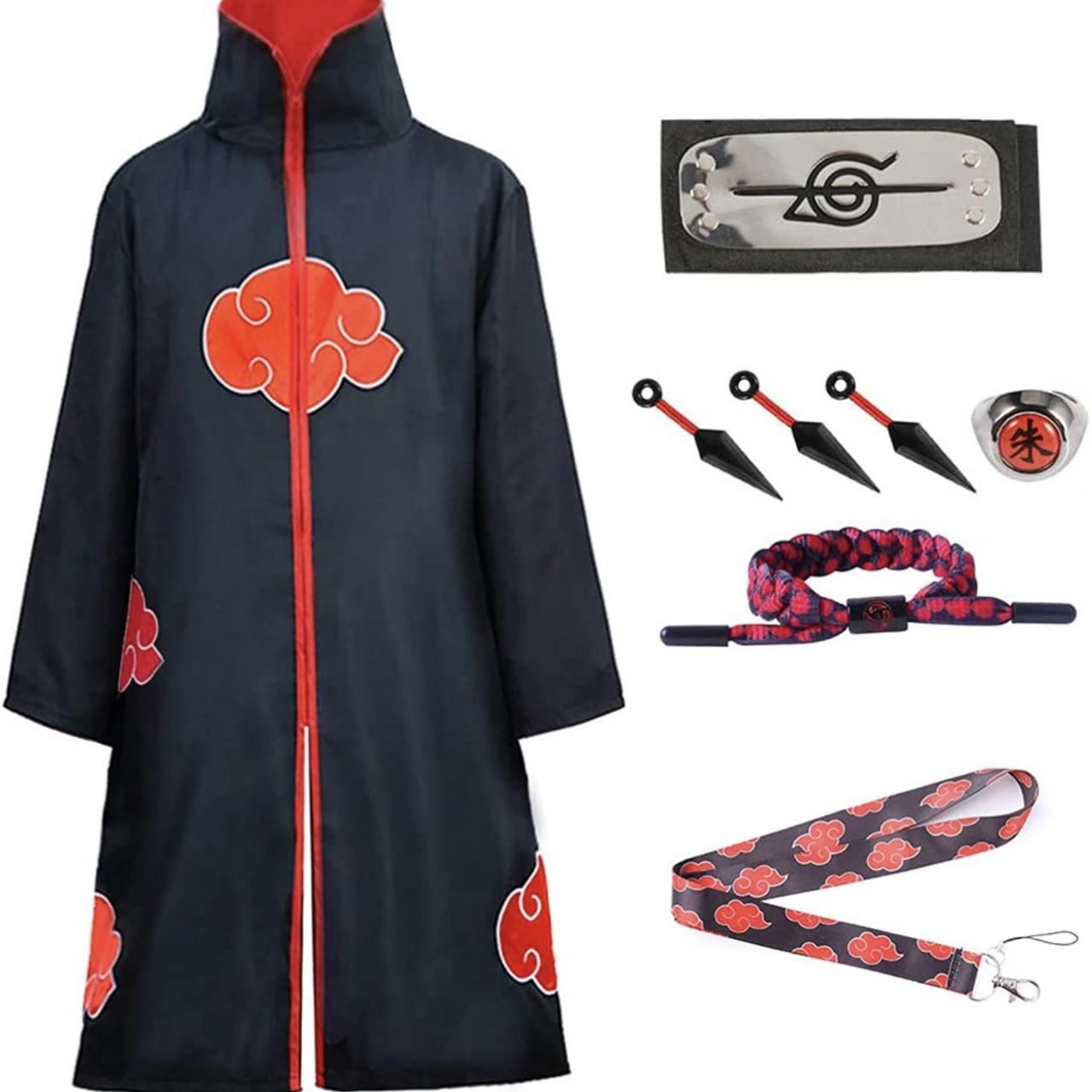 Brand New Akatsuki Anime Naruto Cloak Size XL - Depop