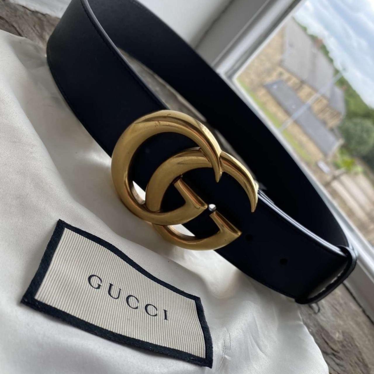 RRP £345 Authentic Gucci Belt with large ‘GG’ Worn a... - Depop