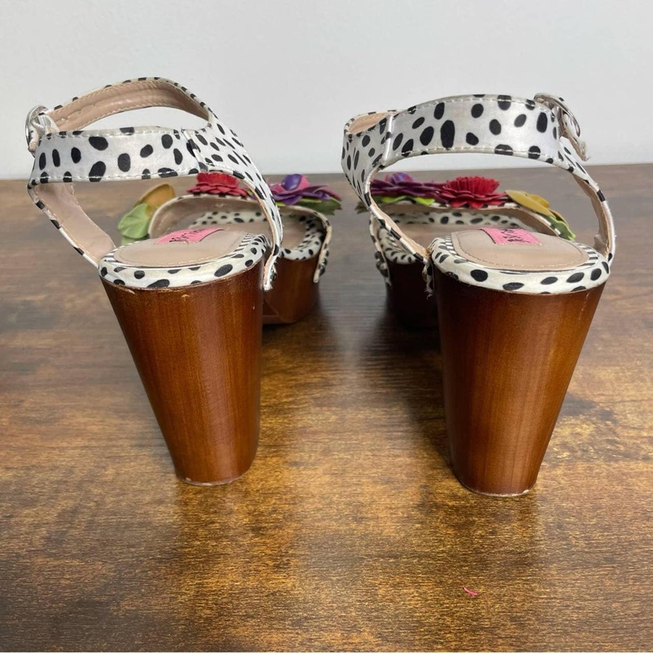 Betsey johnson rose flower wood clog sandals online