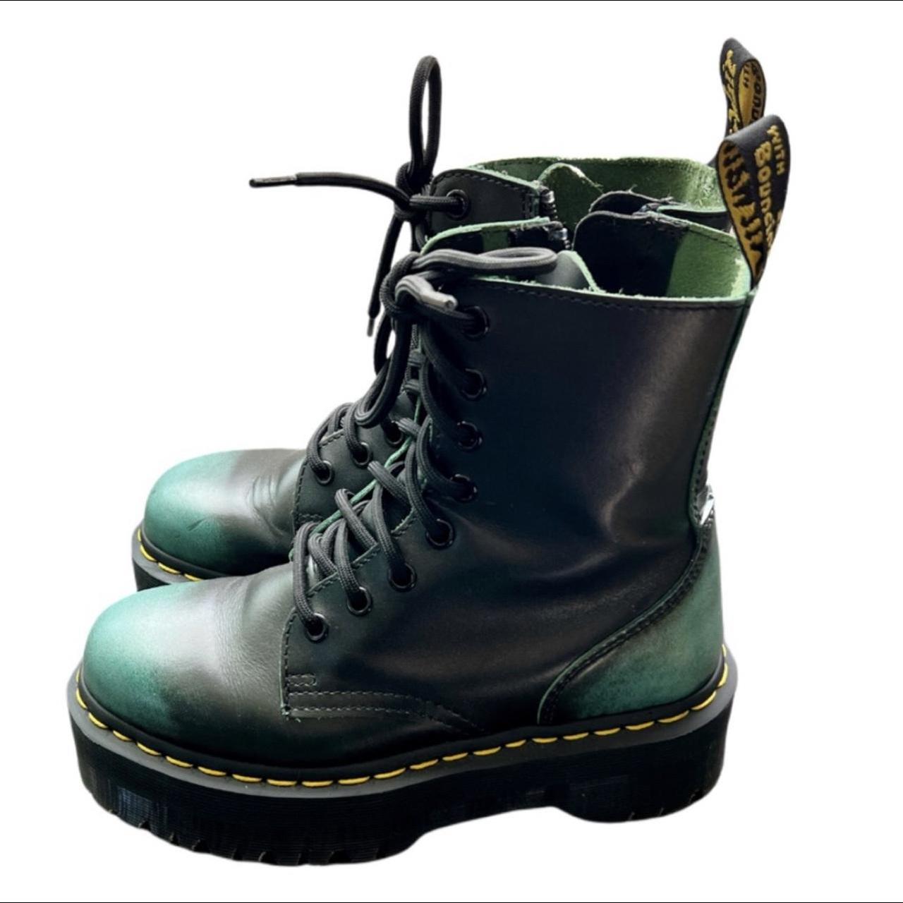 Dr. Martens Women's Green and Black Boots