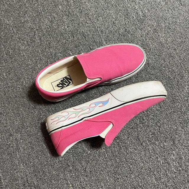 Hot pink platform outlet vans