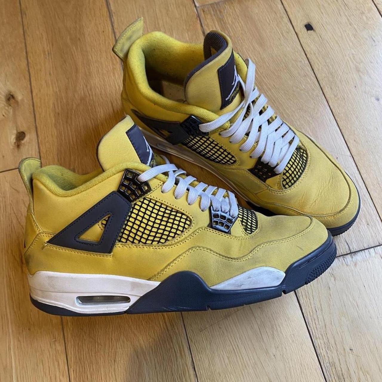 Jordan 4 yellow lightning Authentic, will send... - Depop