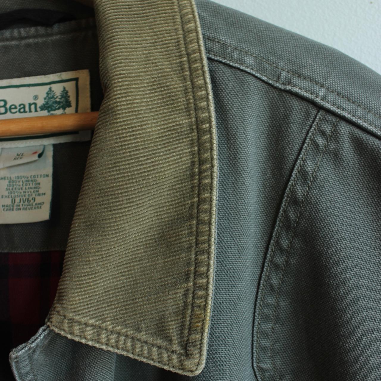 L.L.Bean Men's Khaki and Green Jacket (2)