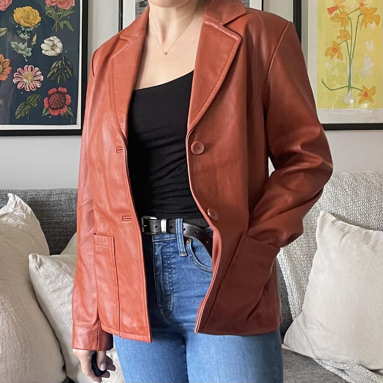 Apricot hot sale leather jacket