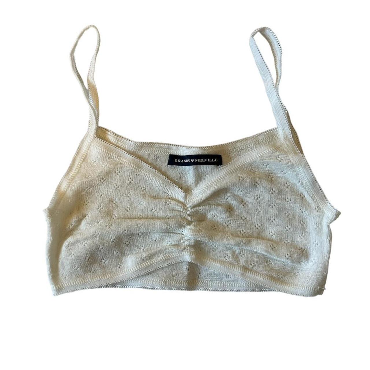 Brandy Melville Women's White Vest | Depop