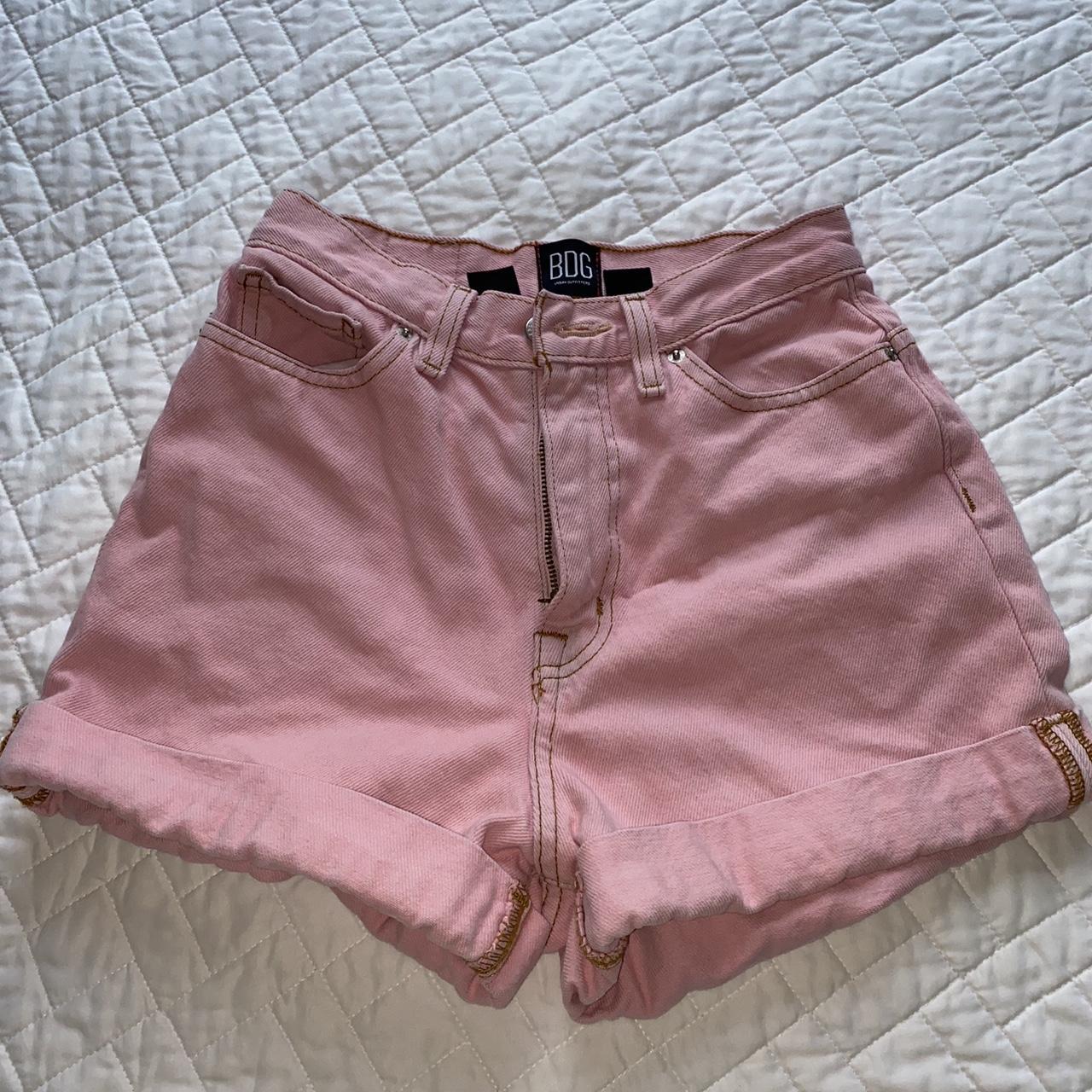 Urban outfitters shorts - color: washed hot pink -... - Depop