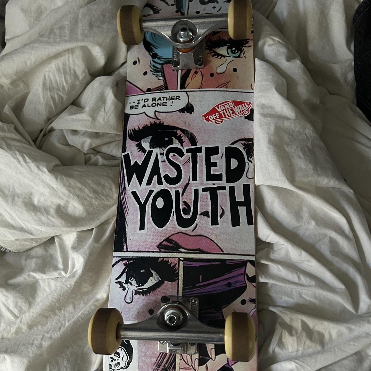 wasted youth fully put together skateboard with...