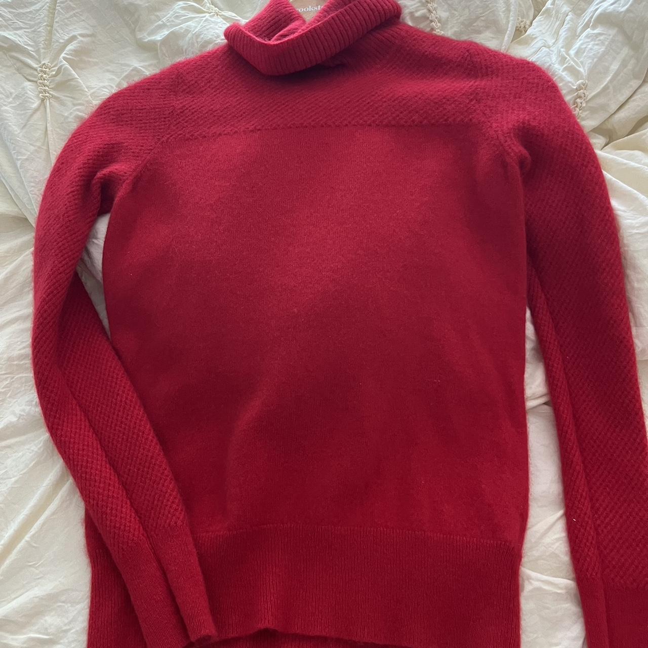 Nicole Miller Women's Red Jumper | Depop