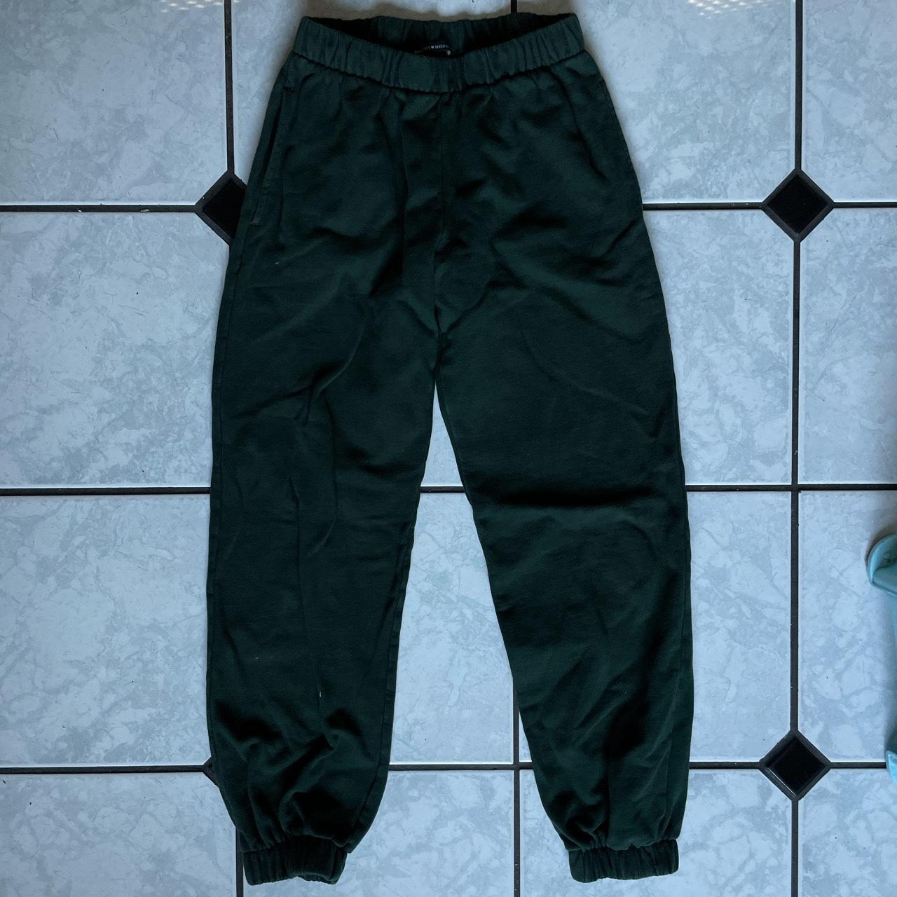 Brandy Melville Green Rosa Sweatpants One size In... Depop