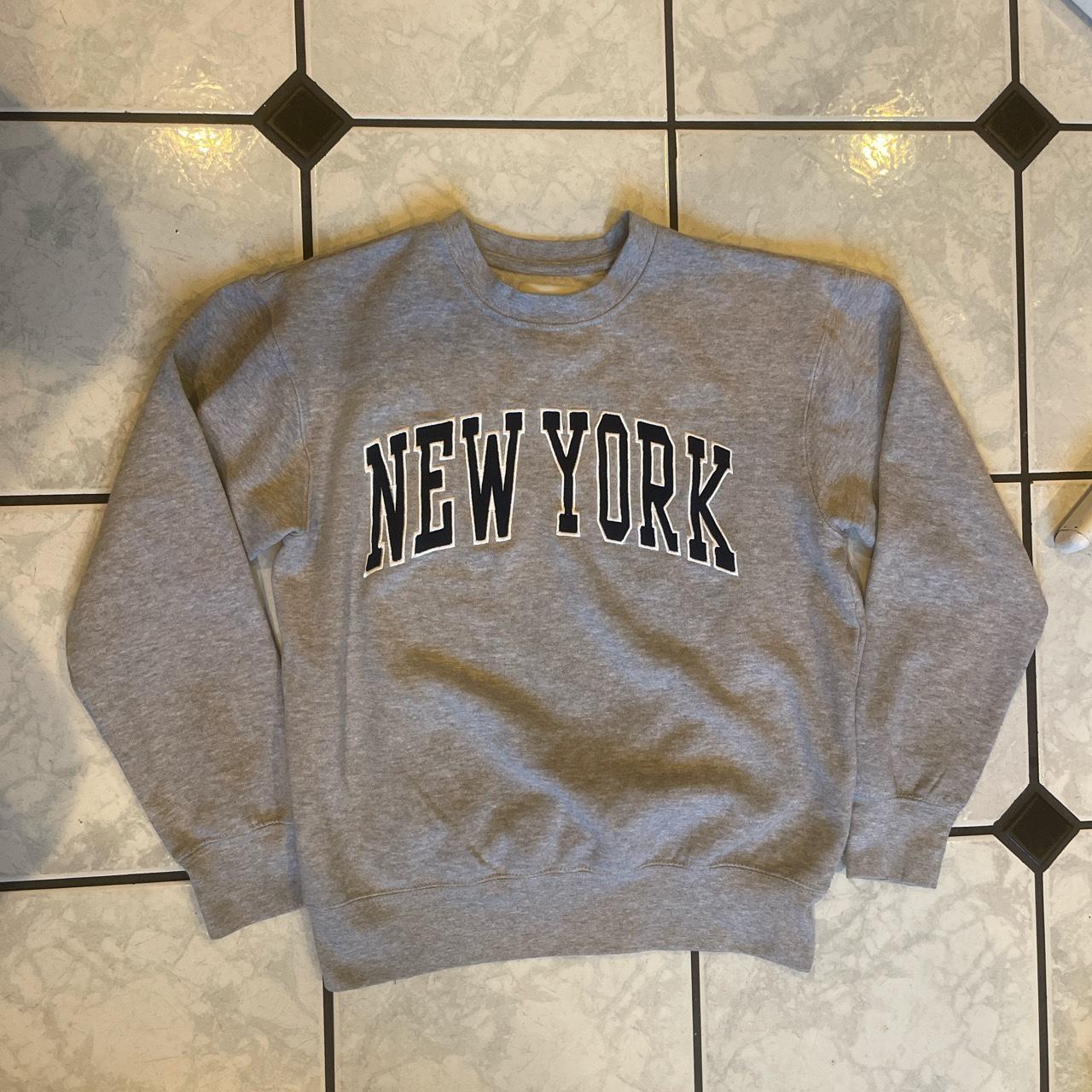 Grey New York Sweatshirt Size Medium In really good... - Depop