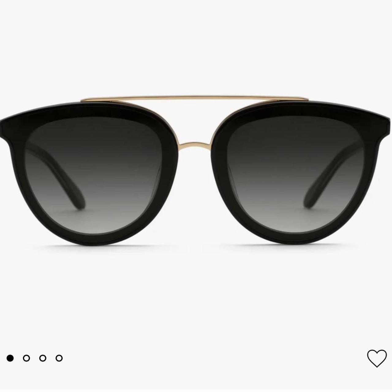 Khaki Krew Women's Black and Gold Sunglasses (3)