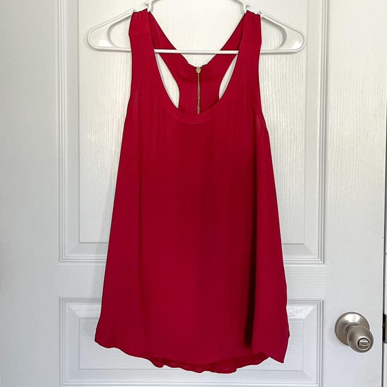 Express Racerback Zip Up Tank Top Blouse Depop