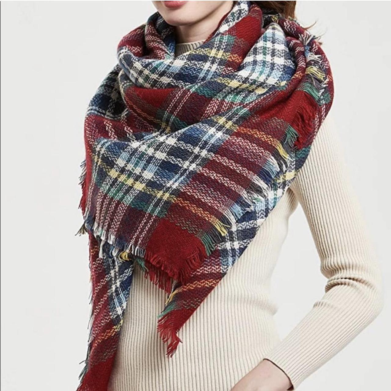 Perfectly Plaid Blanket Scarf