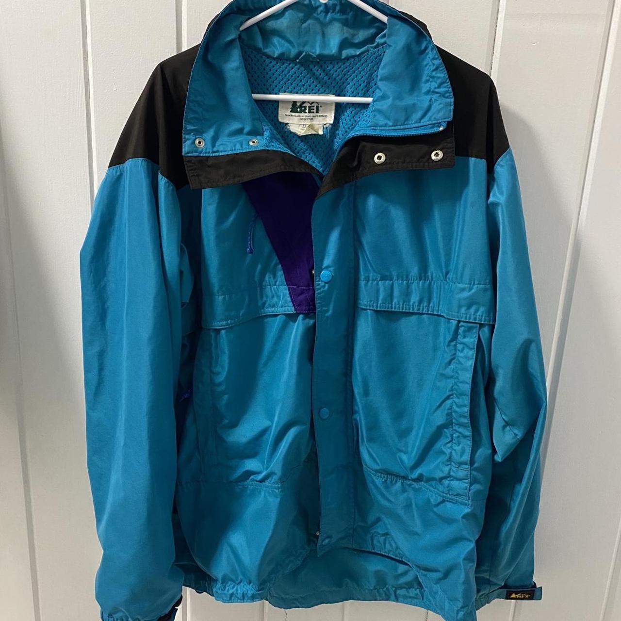 Retro REI coat/windbreaker! Super vibrant colors,... - Depop