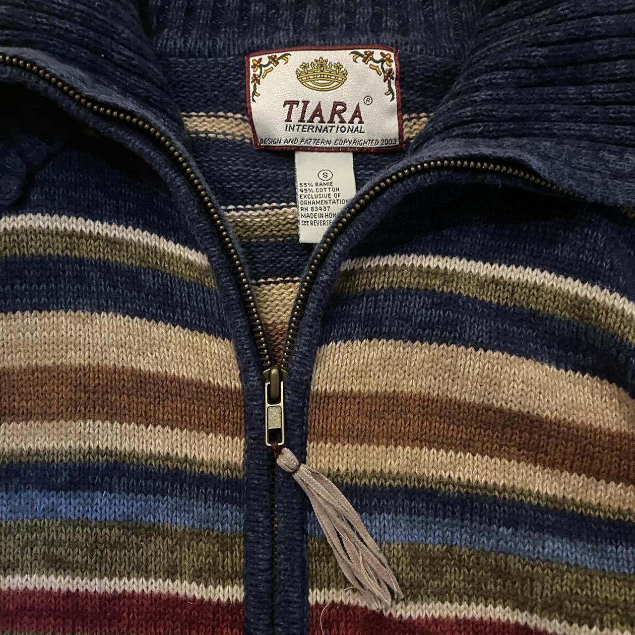 Tiara Striped Jacket winter color palette. Size S/M... Depop