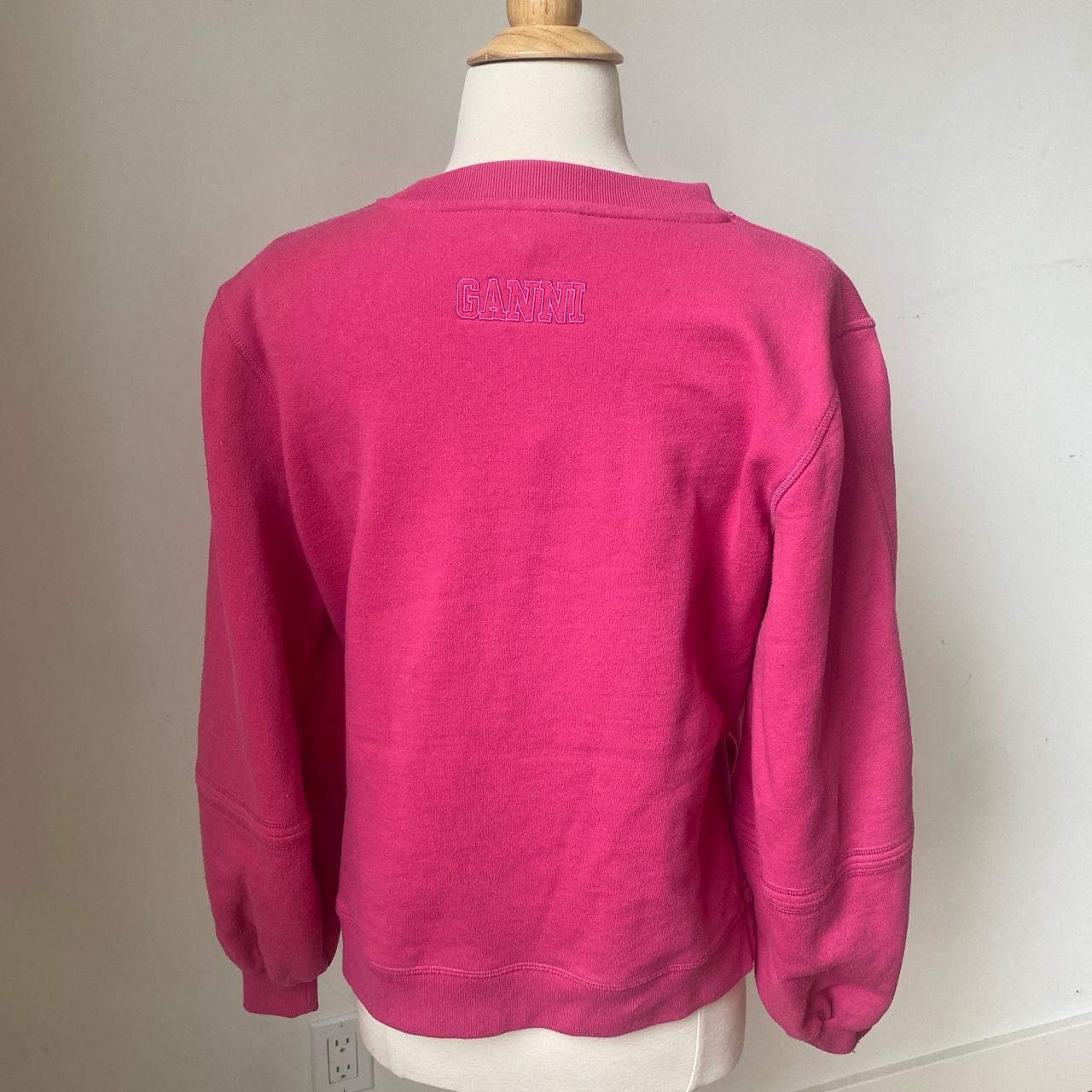 Ganni Women's Pink Sweatshirt (3)