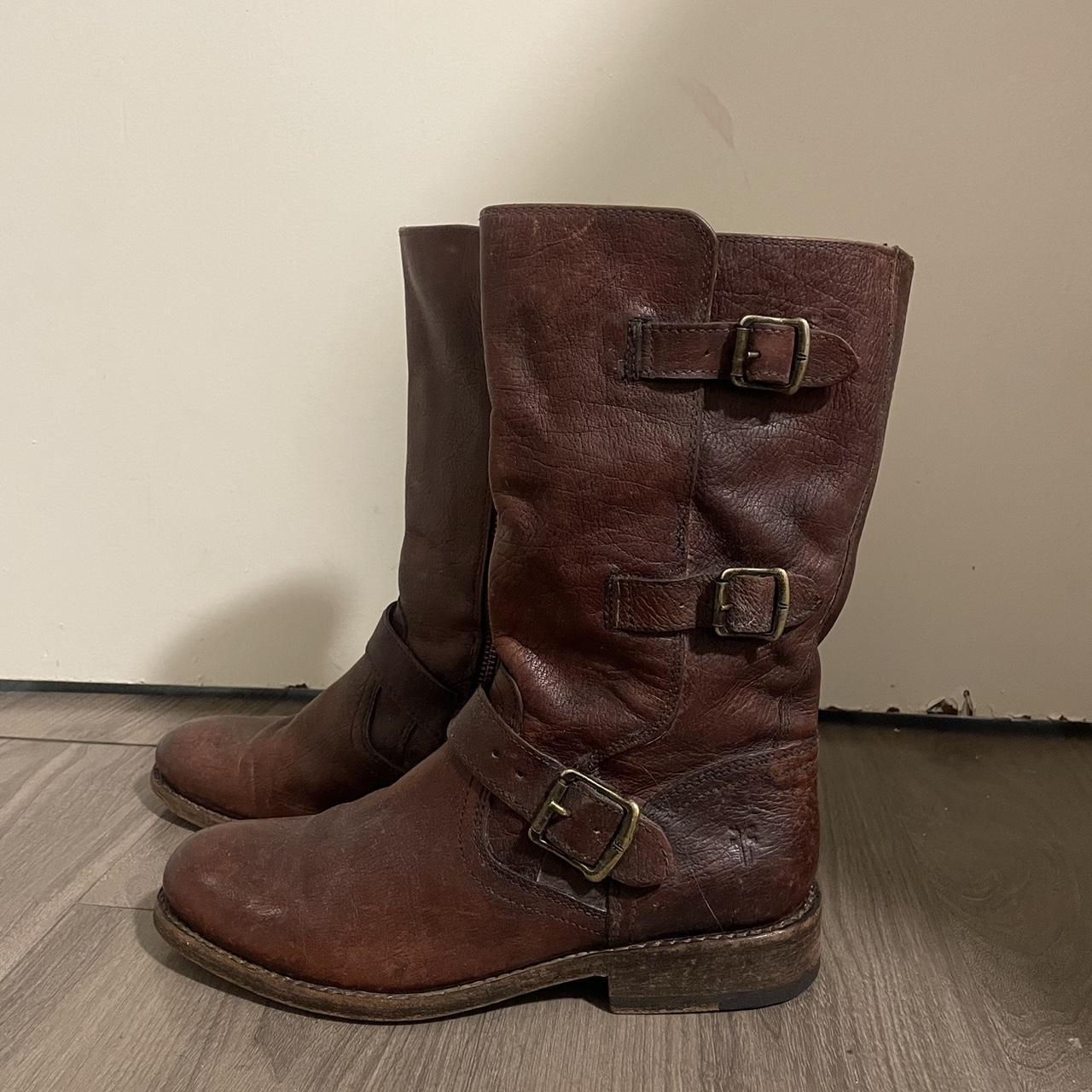 Frye officer sales cuff boot