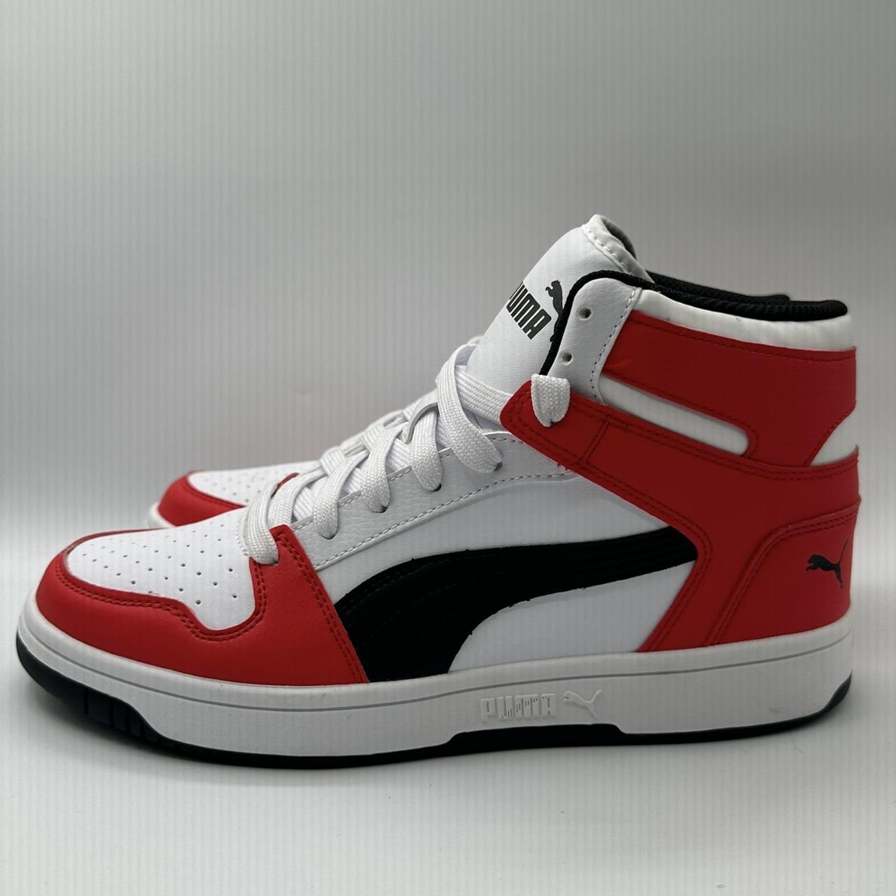 Puma red and white sneakers online