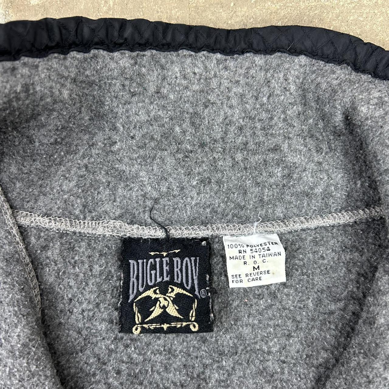 Vintage 90s Bugle Boy Quarter Zip Fleece Men’s Medium Depop