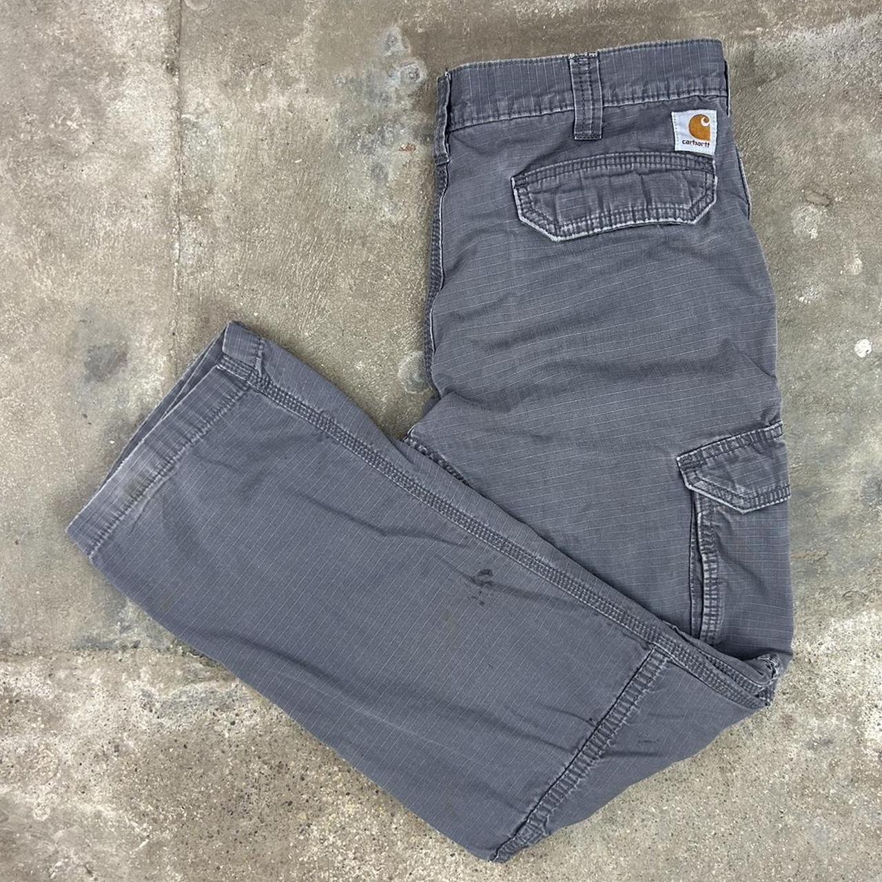 Vintage Carhartt Gray Cargo Pants Men’s 32 x... - Depop
