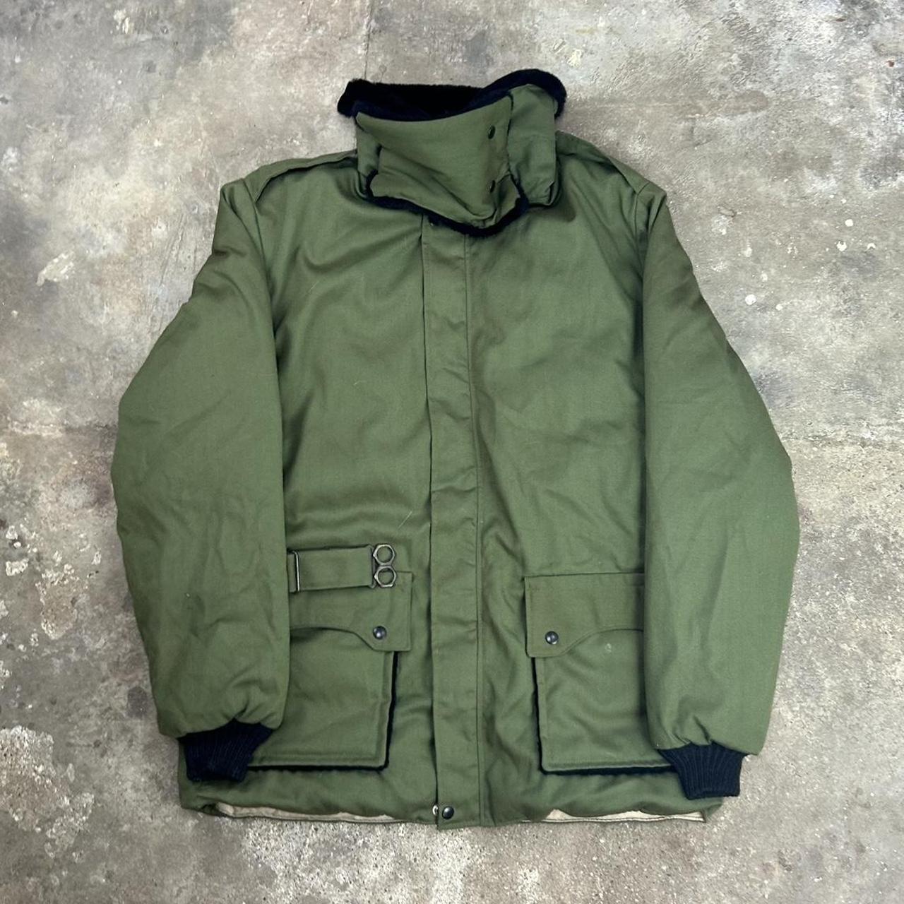 Men's Green and Black Coat | Depop