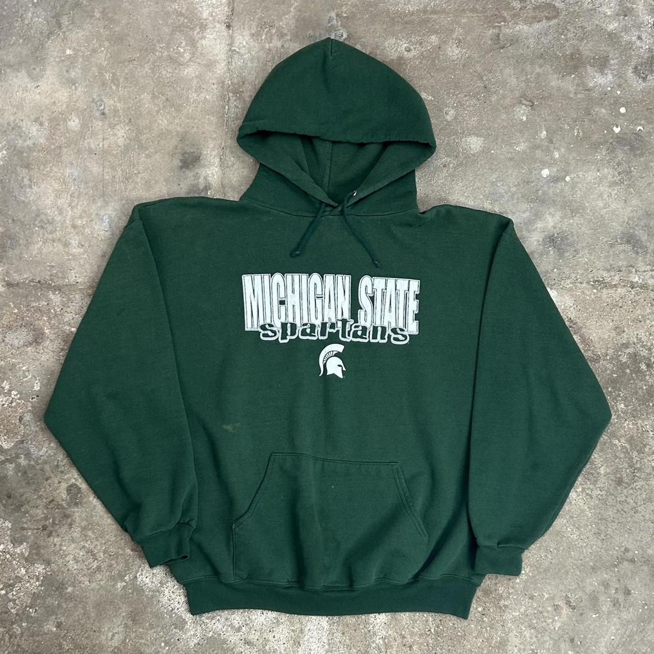 Vintage 90s Michigan State Spartans Hoodie Men’s... - Depop