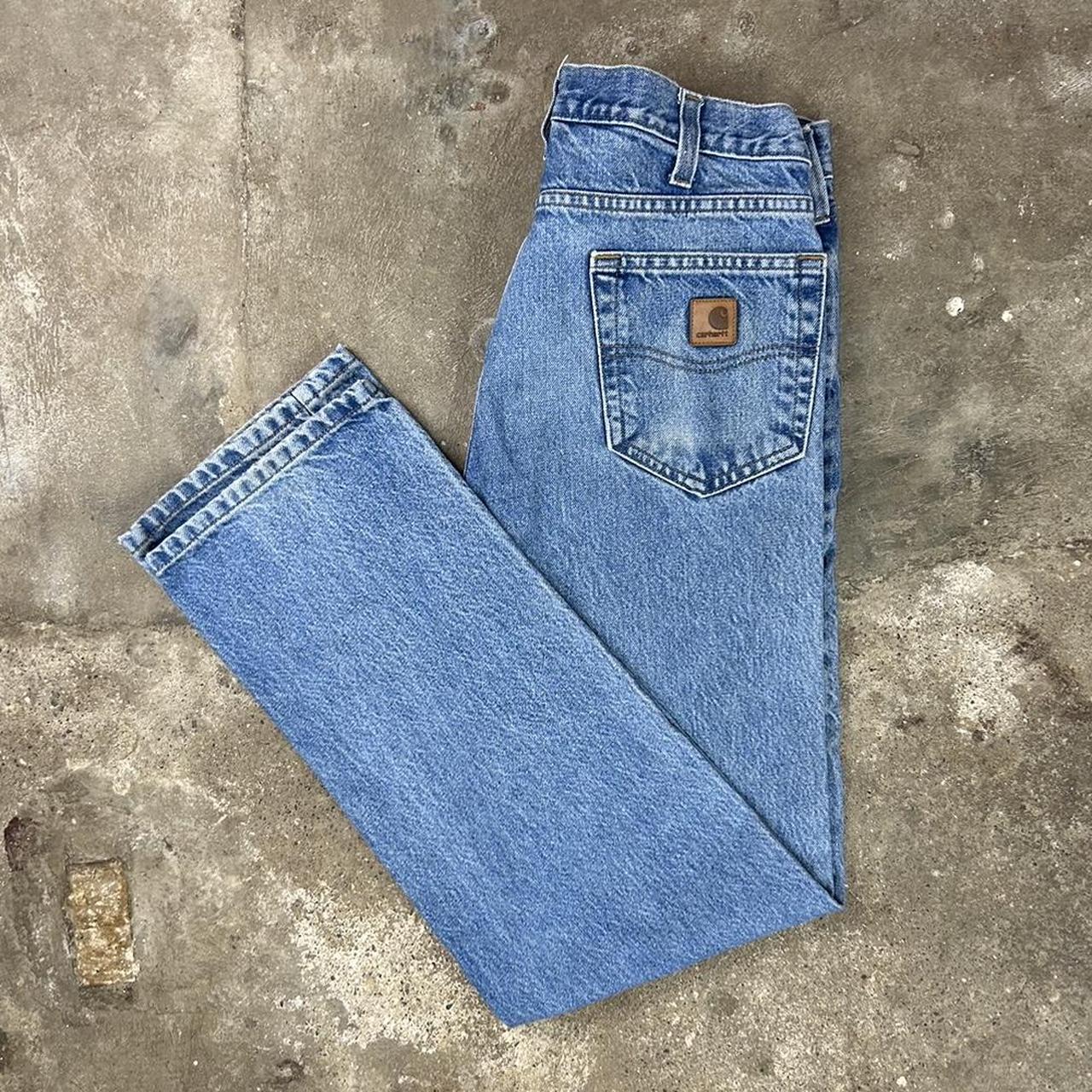 Vintage 90s Carhartt Blue Jeans Men’s 33 x... - Depop