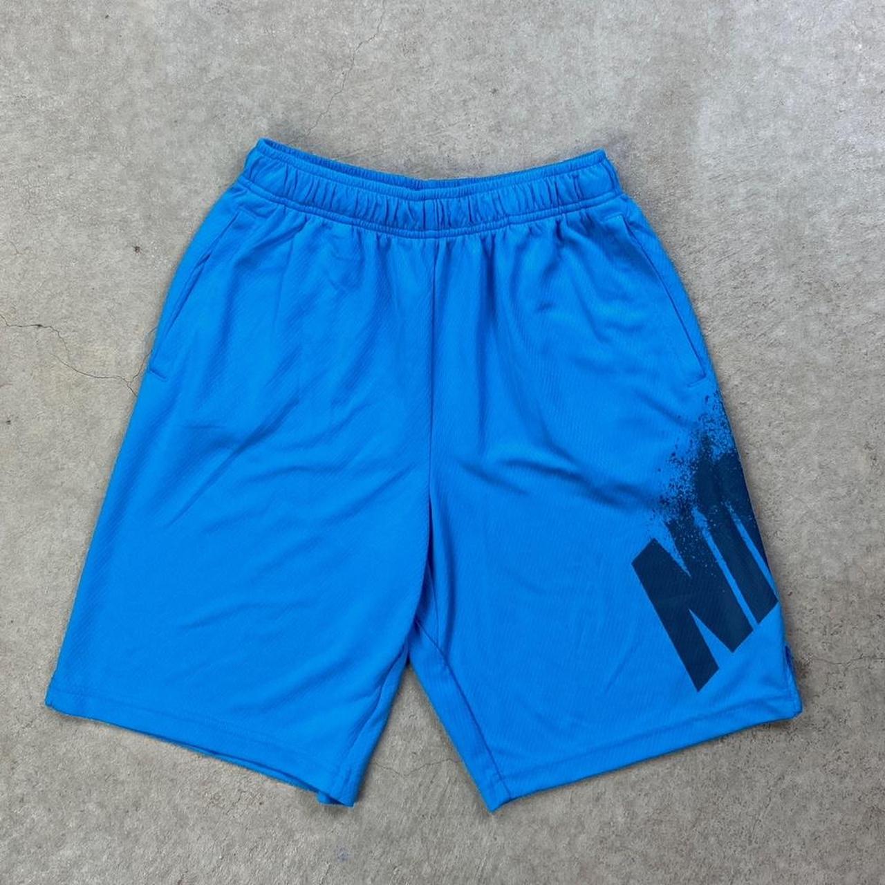 university blue nike shorts