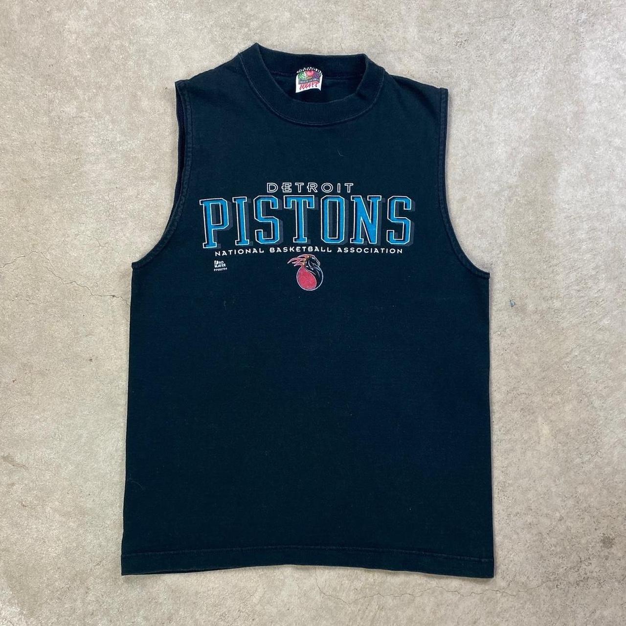 Vintage 90s Detroit Pistons Tank Top Fits Like a... Depop