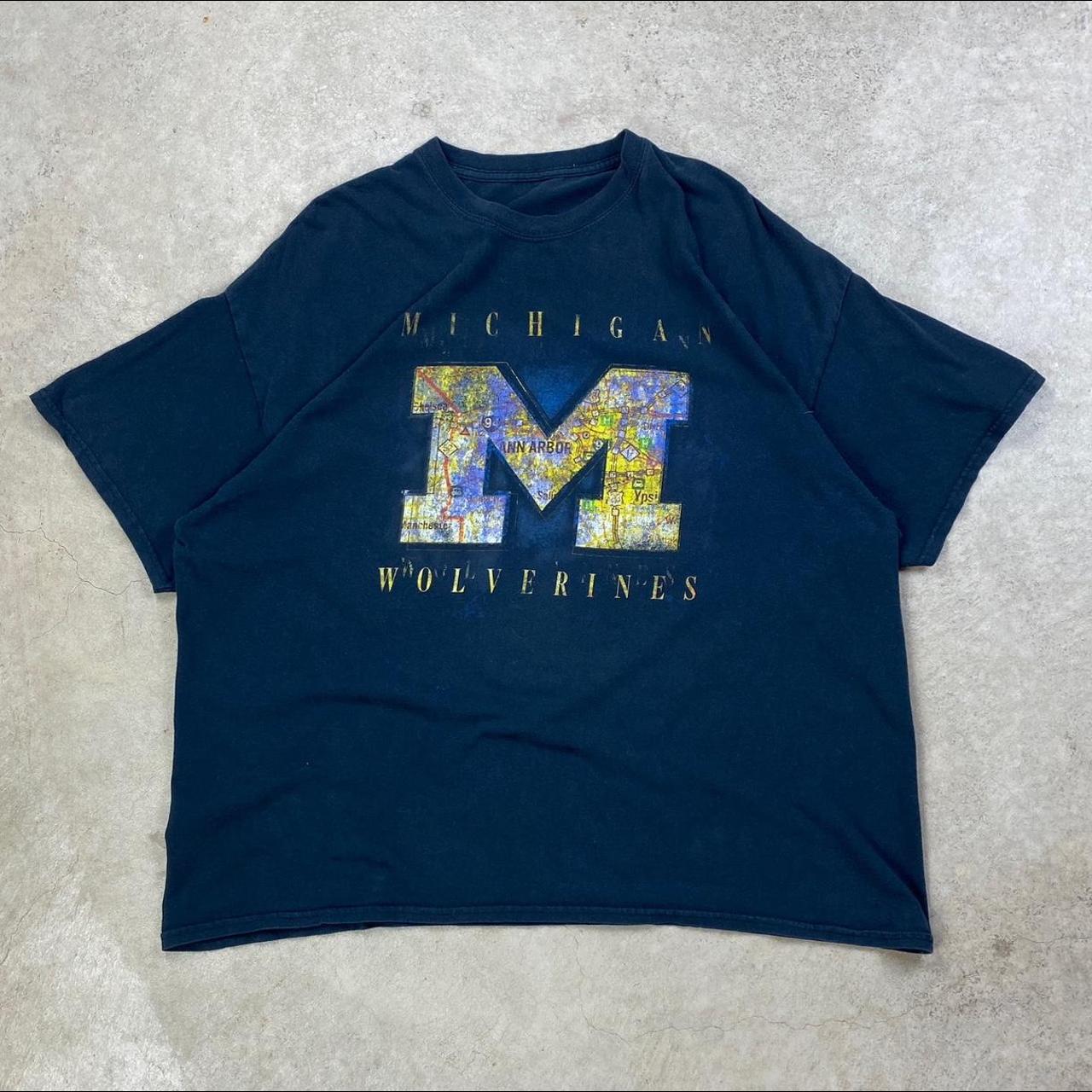 Vintage 90s Michigan Wolverines Tee Shirt Fits Like - Depop