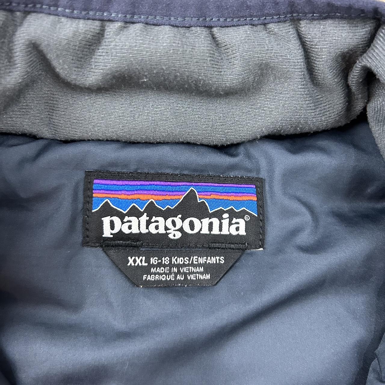 Gray Patagonia Puffer Jacket Kids XXL, But Fits... - Depop